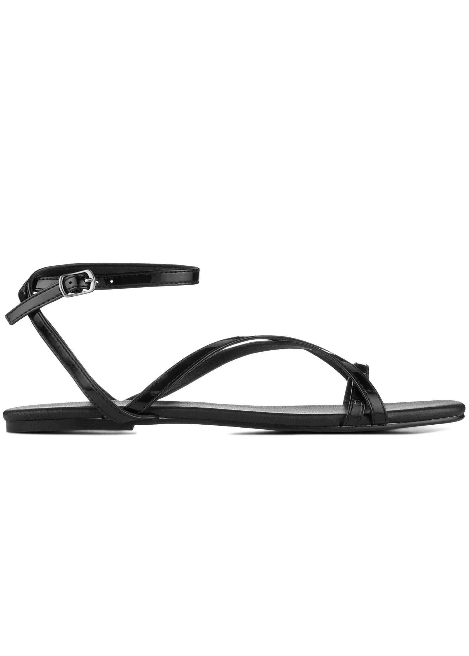 Criss Cross Sandals Jet Black