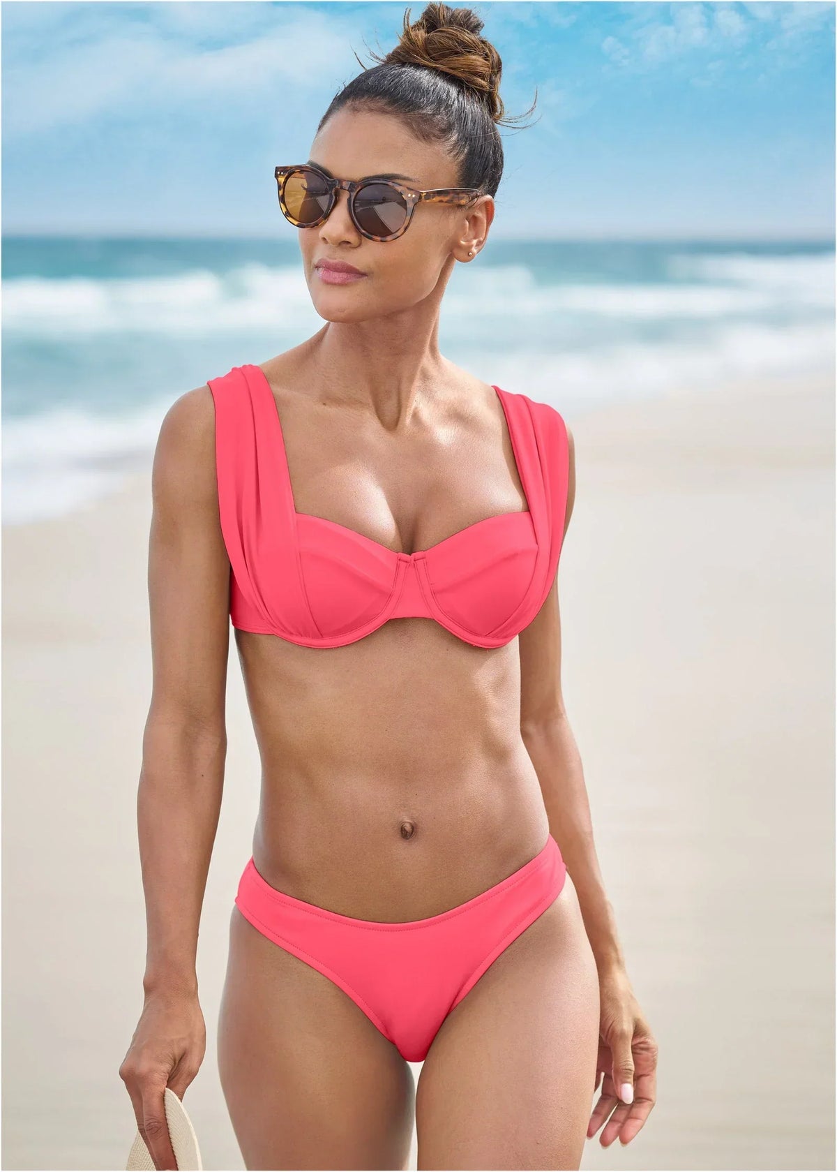 The Uplift Marilyn Top Sunset Pink
