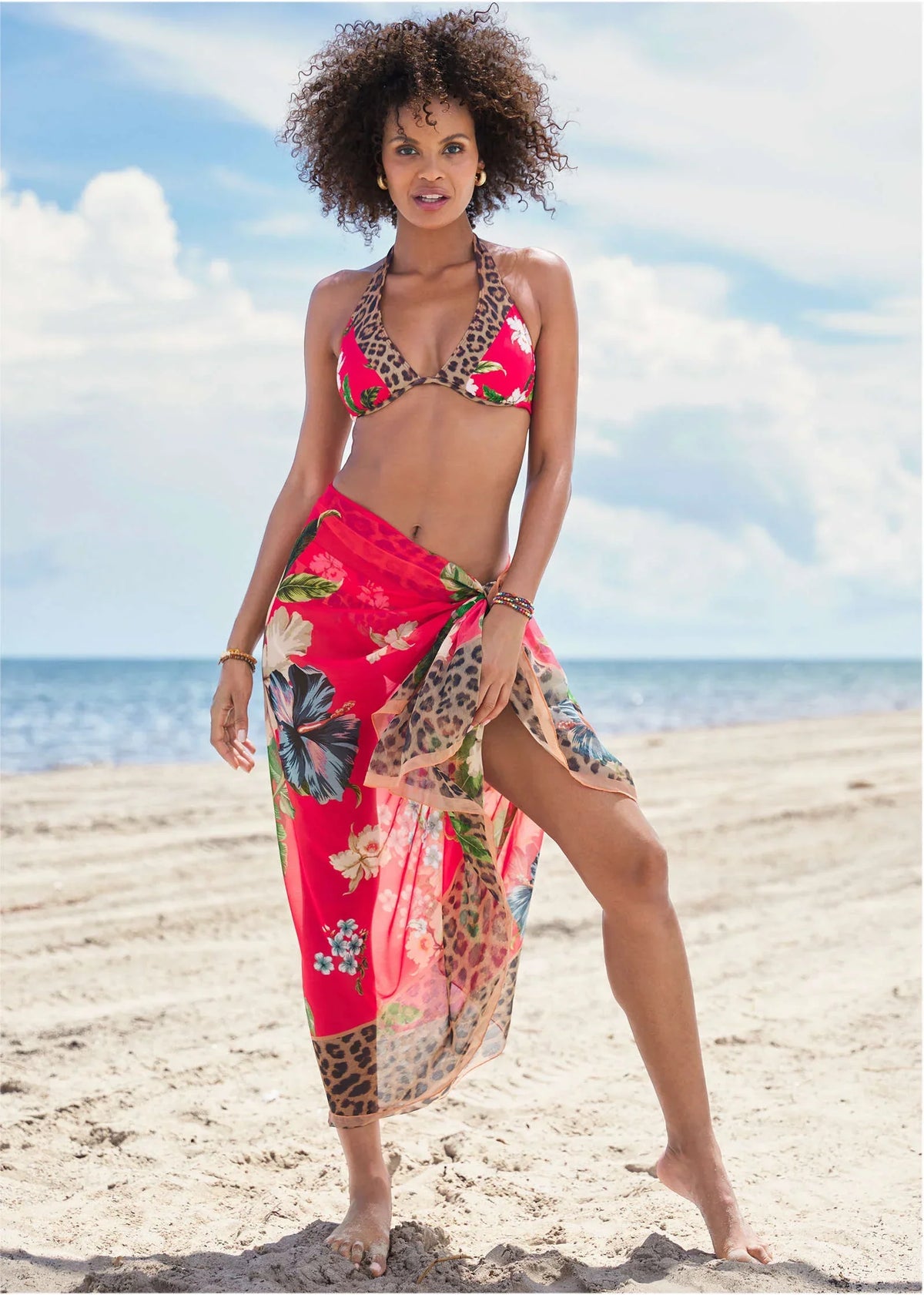 Belize Underwire Halter Top Tula Floral