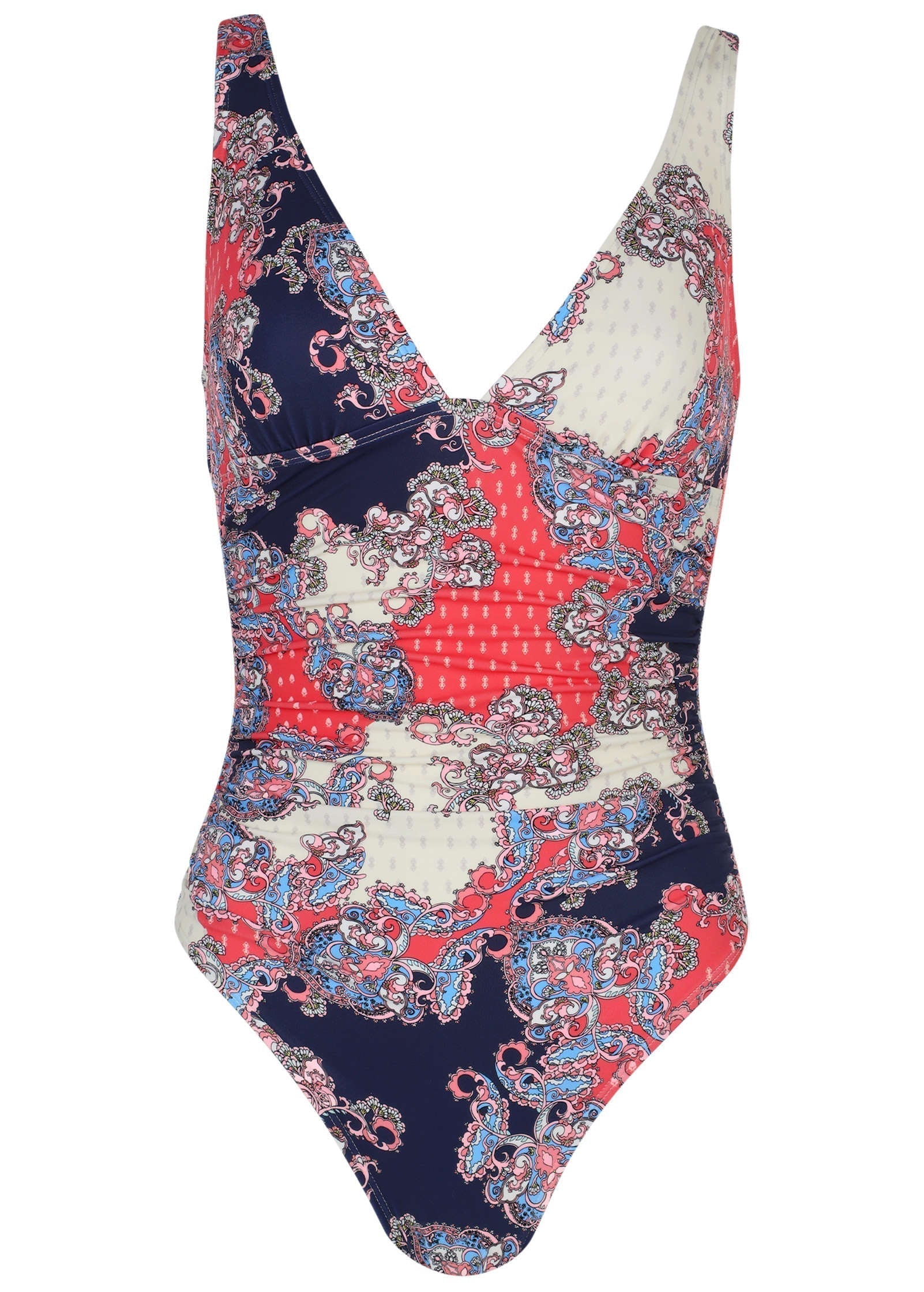 Riviera Ruched Swimsuit Paisley Foulard