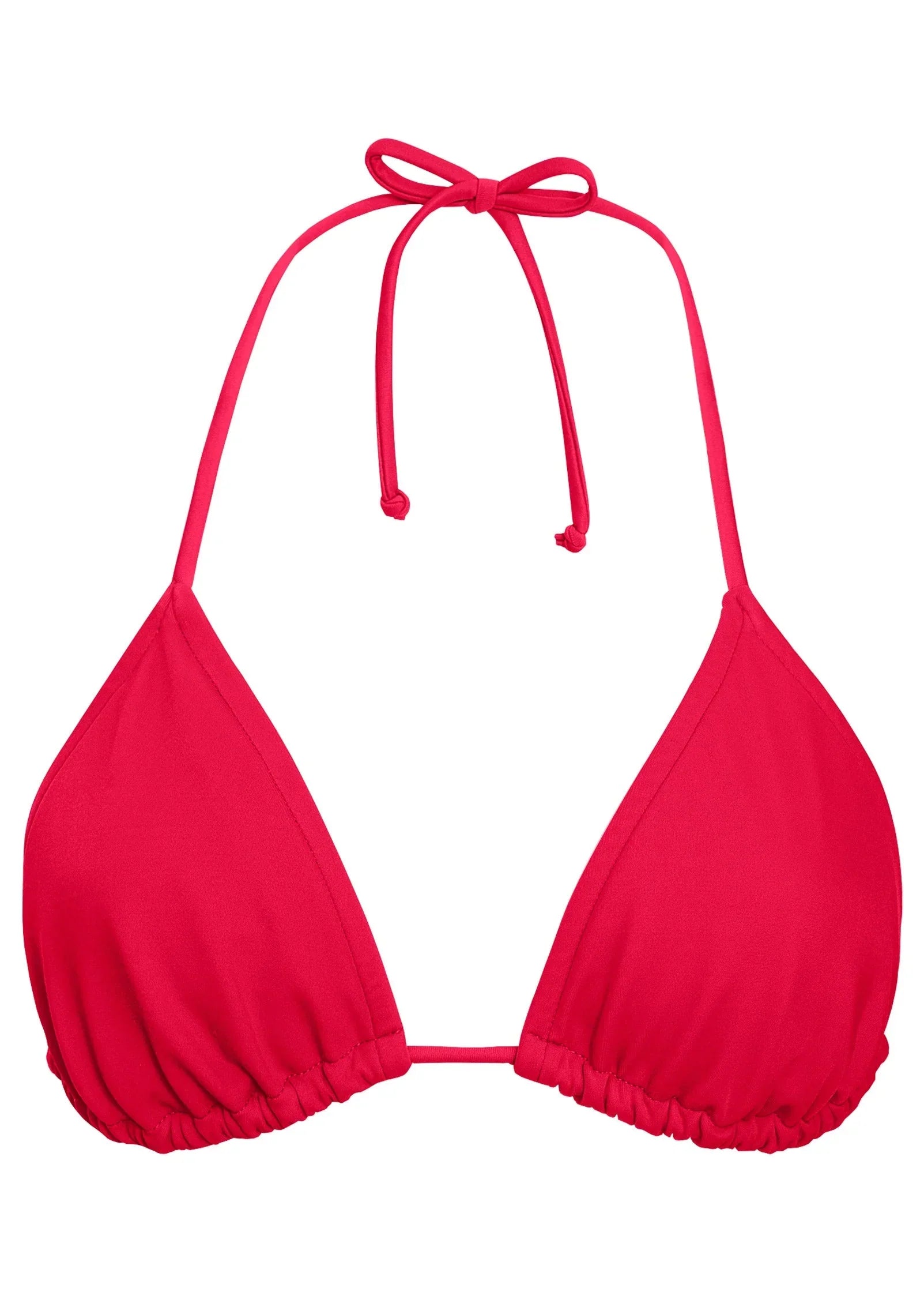 Bahamas Triangle Bikini Top Red Hot