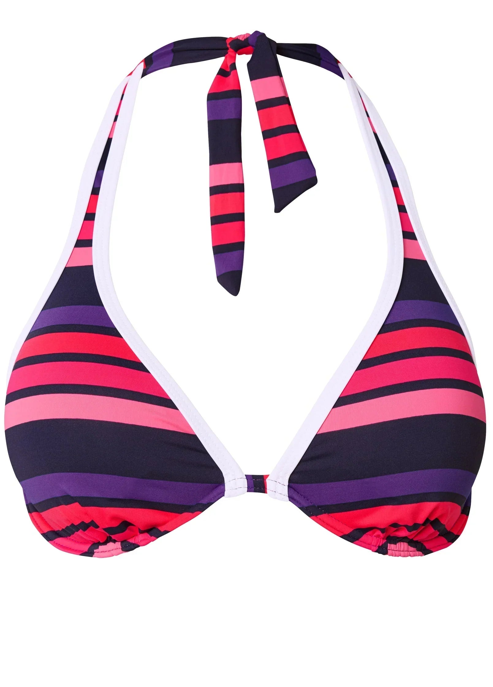 Triangle Halter Top Sunburst Stripe