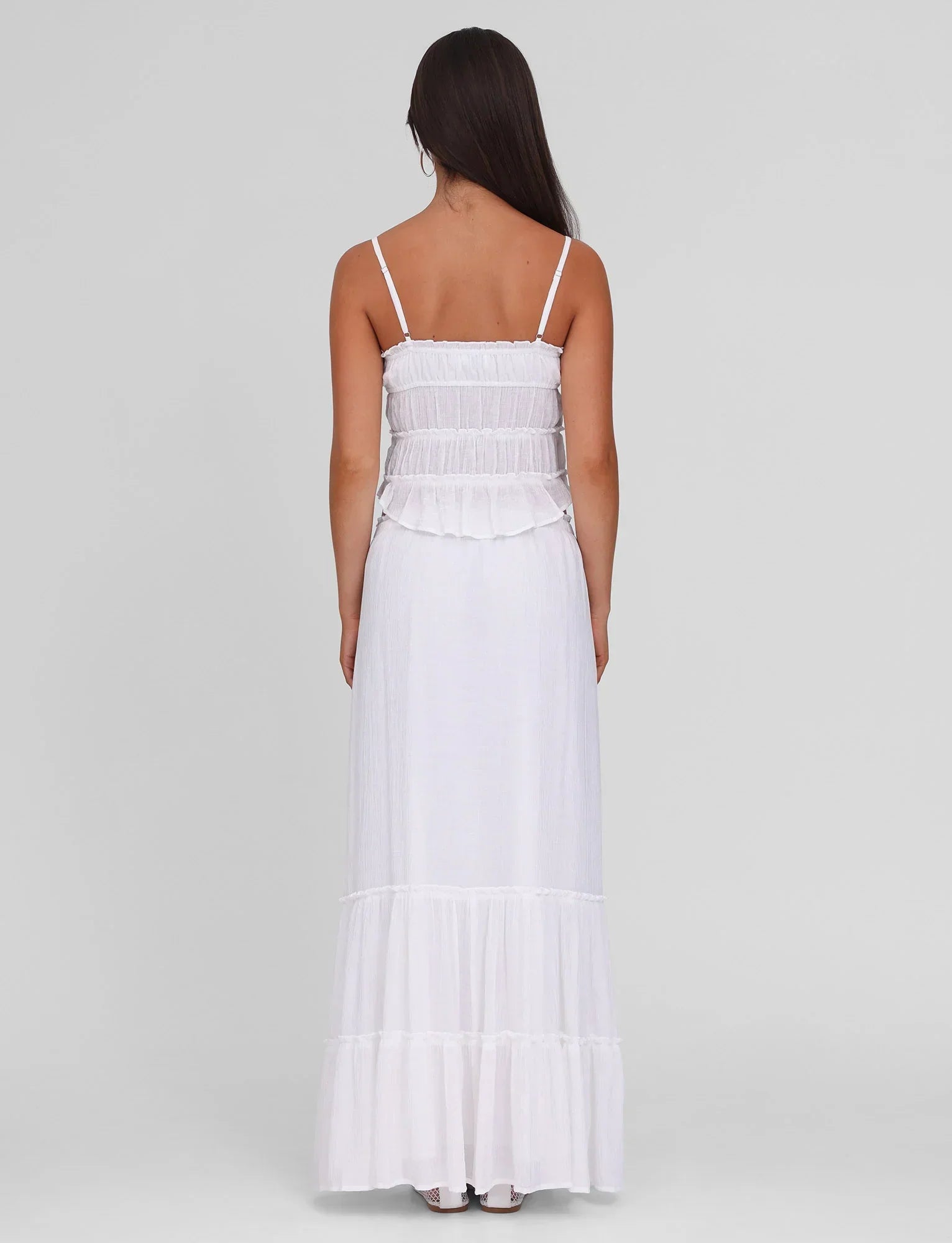 ASHLYNN MAXI SKIRT WHITE
