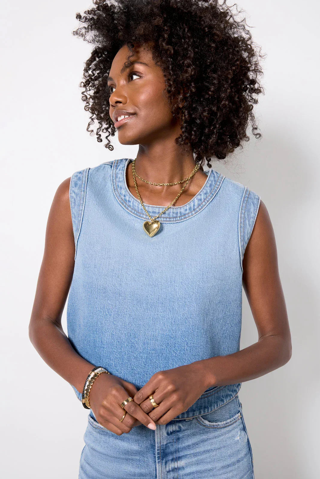 Lainey Denim Shell