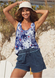 French Terry Shorts Blue Indigo Wash