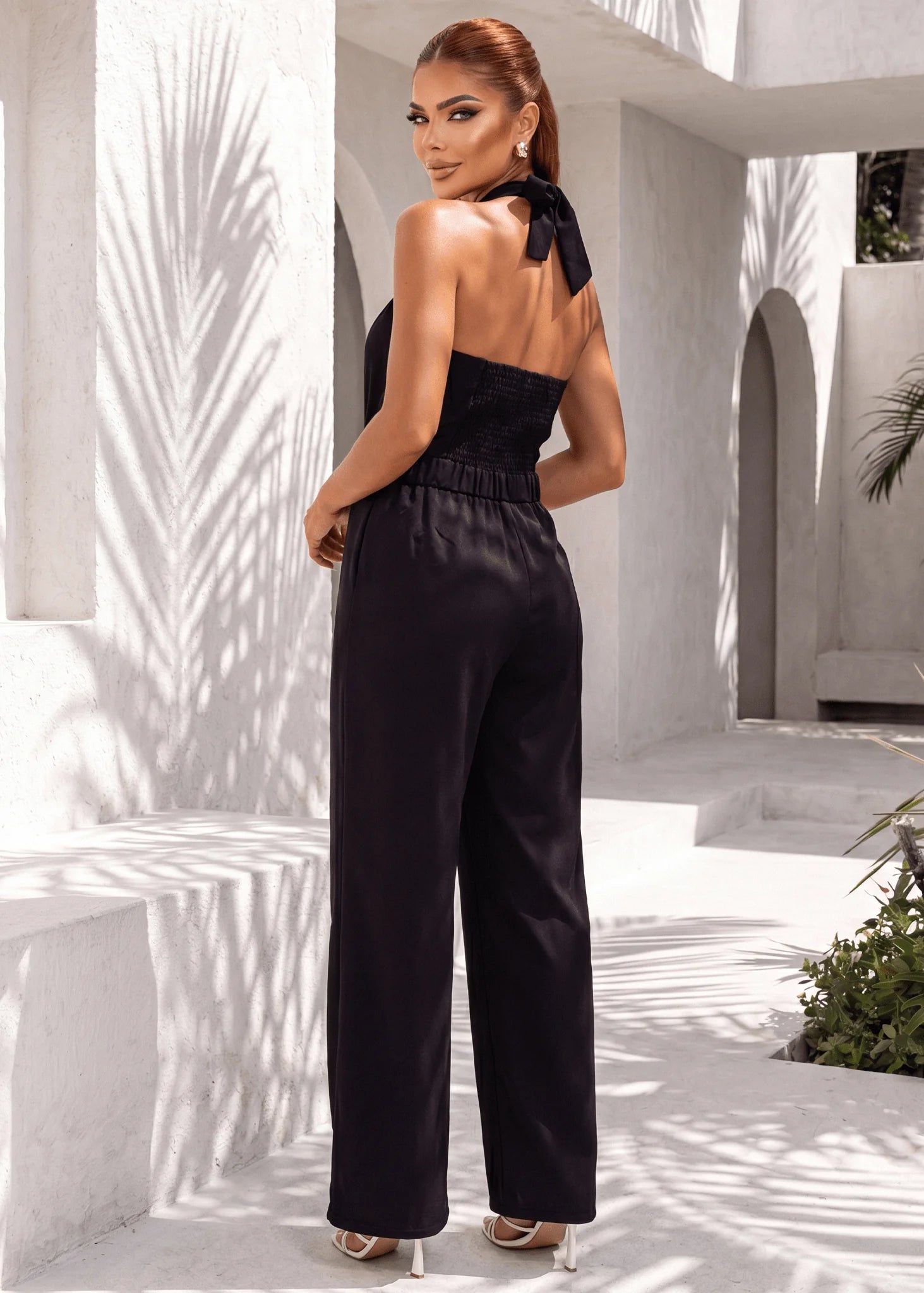 Idle Heart Halterneck Jumpsuit Black