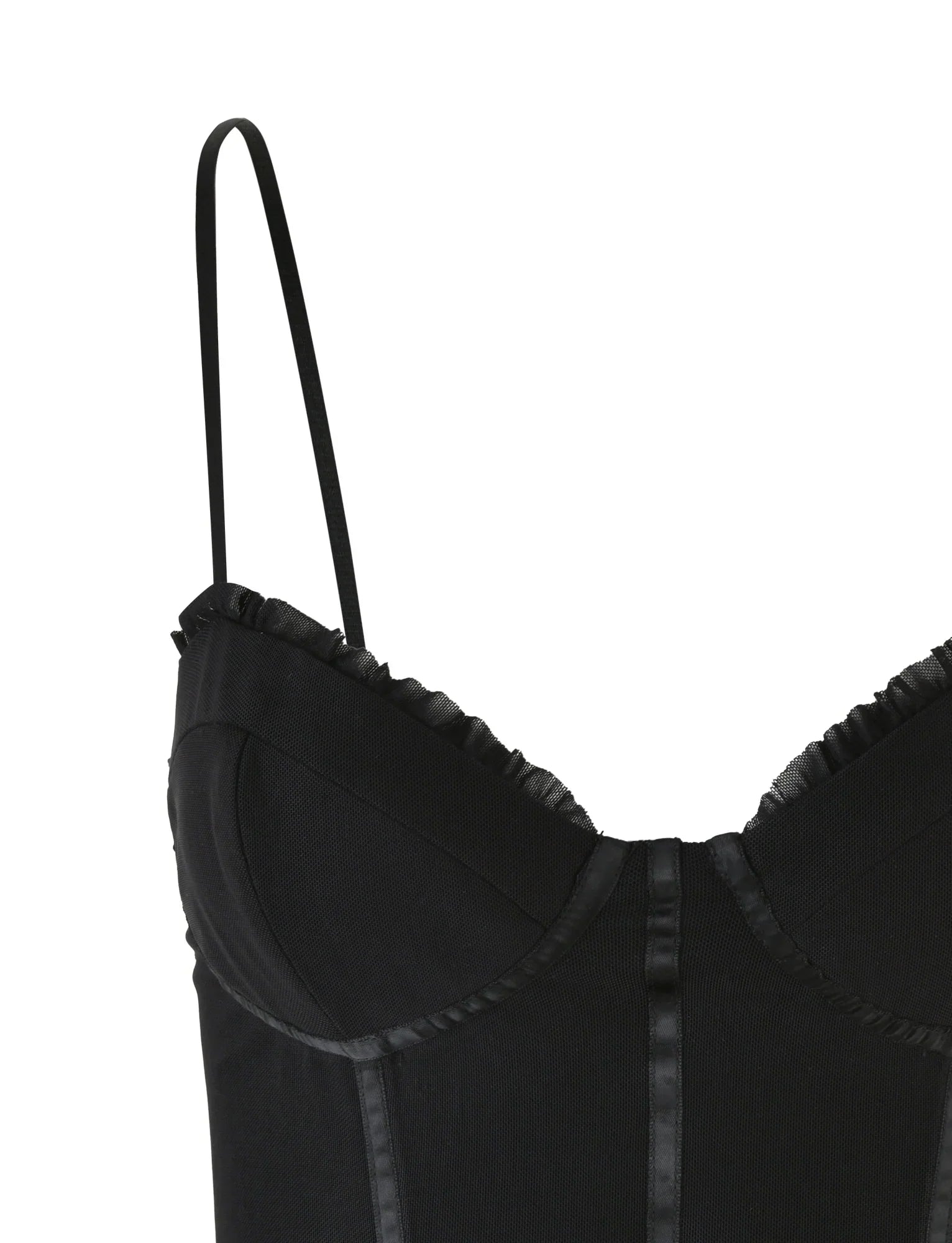 KAIRA CORSET TOP BLACK