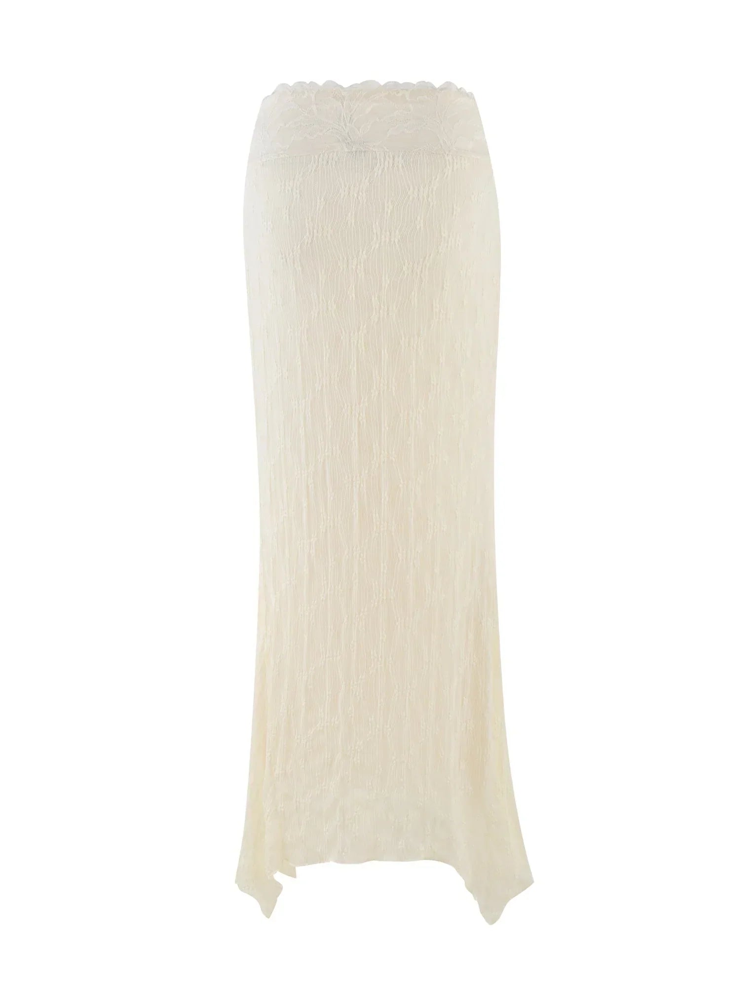 ANTONELLA MIDI SKIRT WHITE LACE CREAM