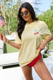 Americas Sweetheart Cherry Yellow Graphic Tee