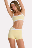 Soft Active Shorts in Lemon