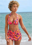 Marilyn Push Up Bikini Top Tropical Jungle