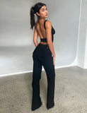 KITTIE HIGH RISE PANT BLACK