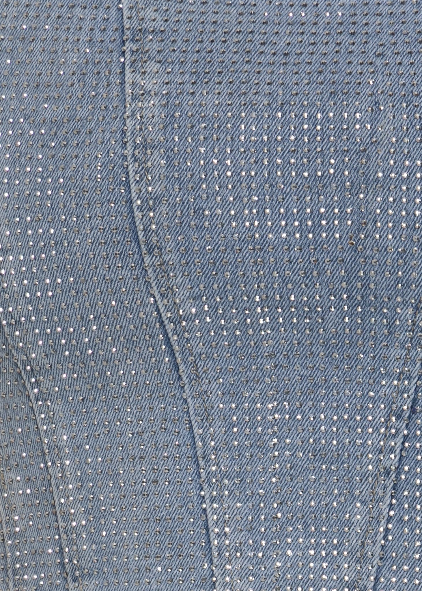 Forever Sparkle Diamante Corset Top Blue