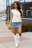 Beautiful Bows Printed Denim Skirt SALE