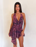 INDIGO MINI DRESS 20 BURGUNDY ROMANTICA
