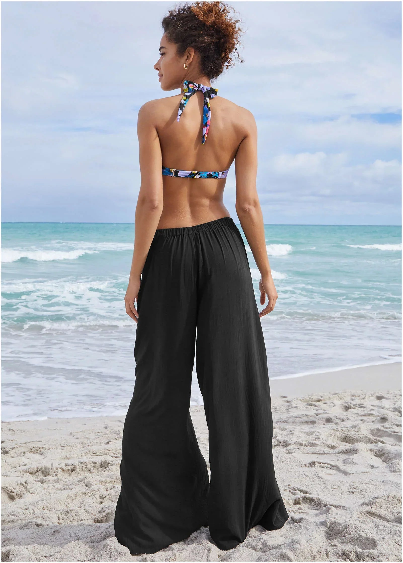 Palazzo Cover Up Pant Black Beauty