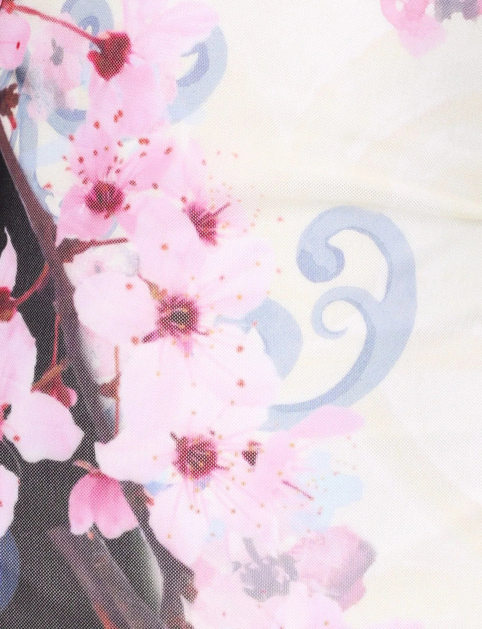 COLSON MESH MINI DRESS MULTI FLORAL CHERRY BLOSSOM