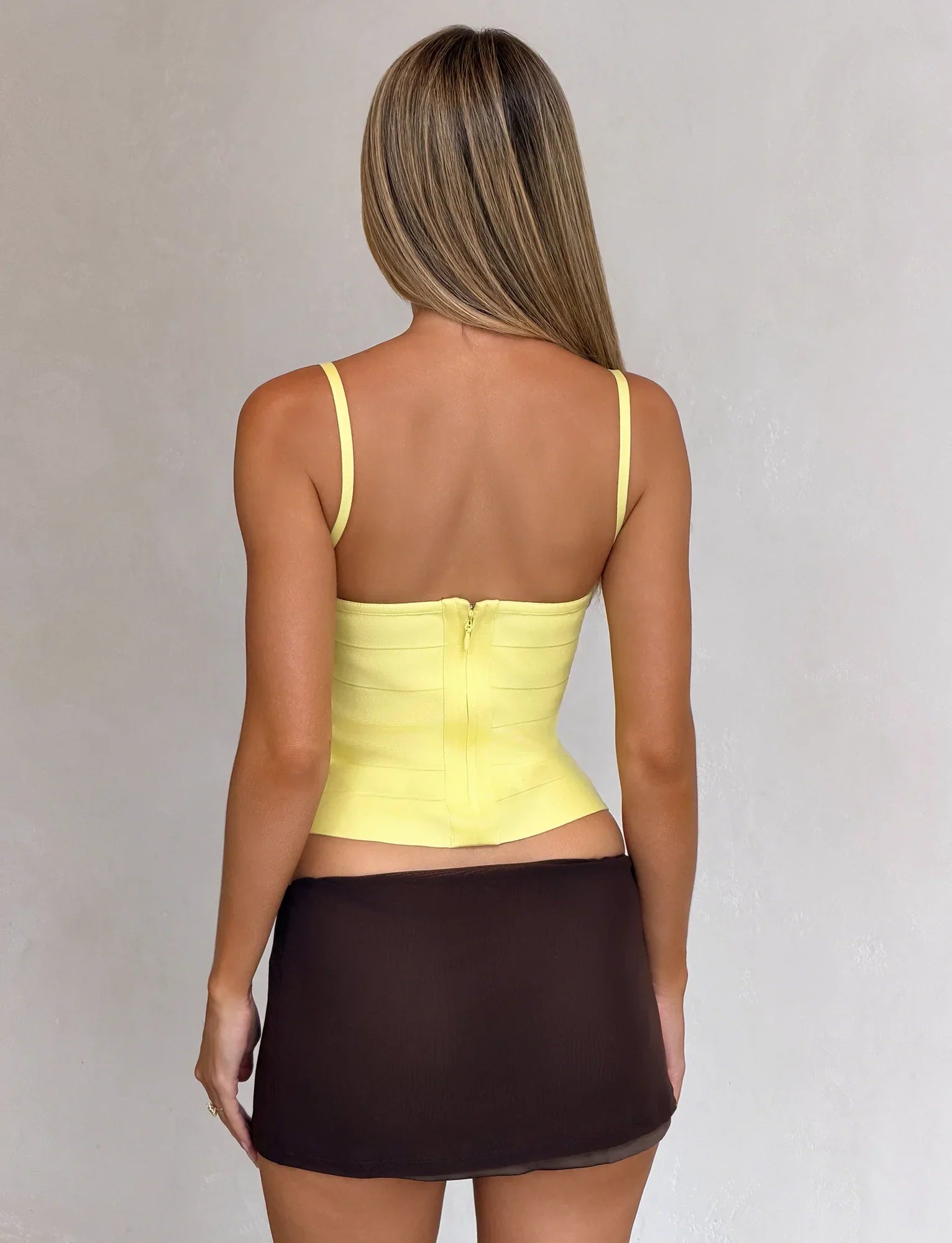MIDORI BANDAGE TOP YELLOW