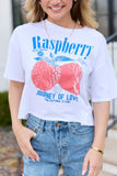 Fruitful Love Raspberry Boxy Graphic Tee