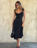 CL LOTTIE RUFFLE MIDI DRESS