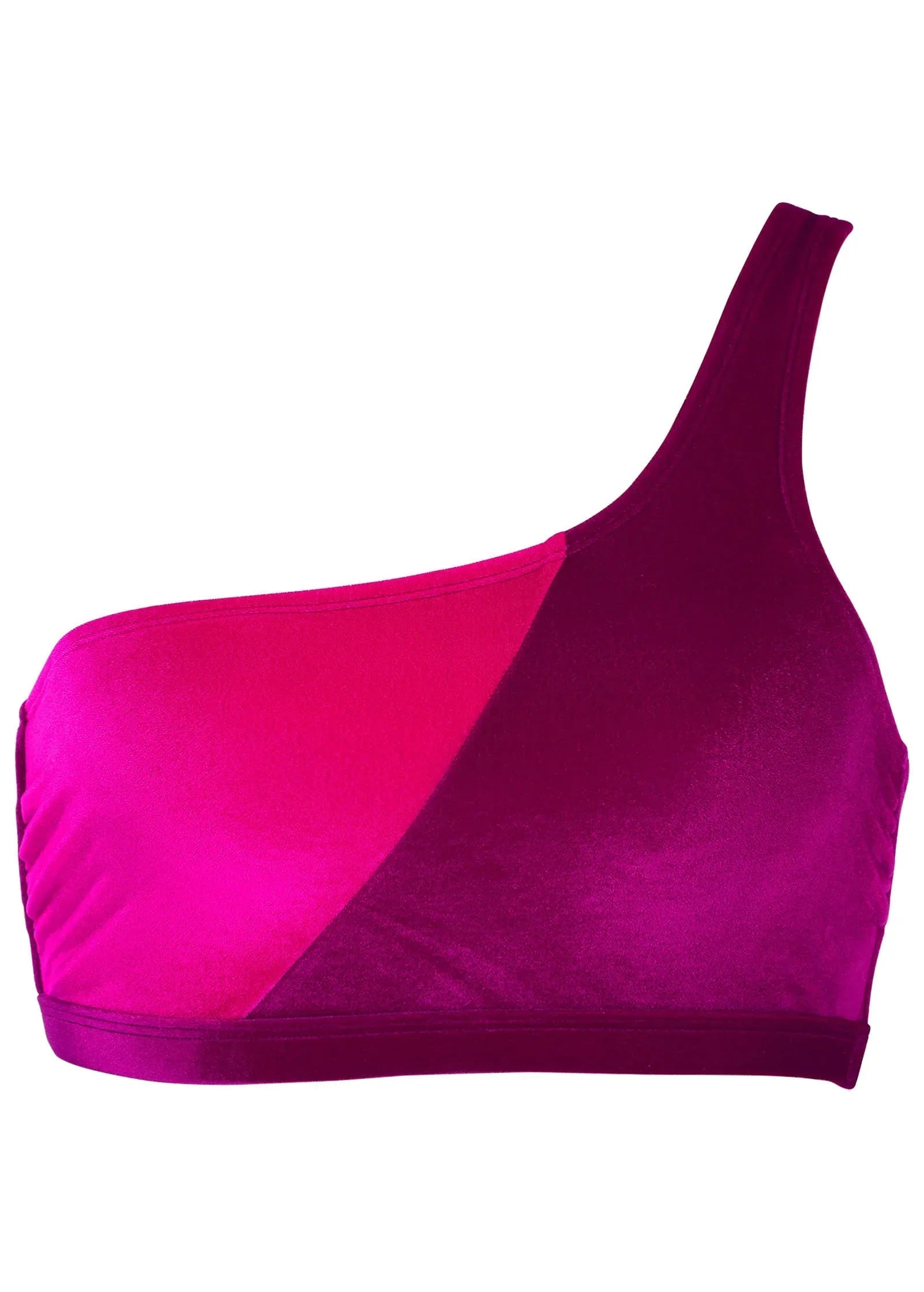Velvet Bikini Top Pink Crush