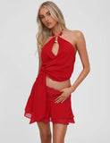 INDIGO TOP RED