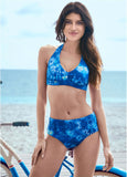 Heavenly Halter Top Blew Tie Dye