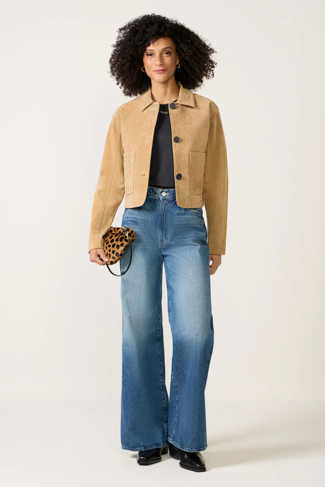 Crop Suede Jacket