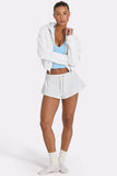 Mid Rise Shorts in Coconut