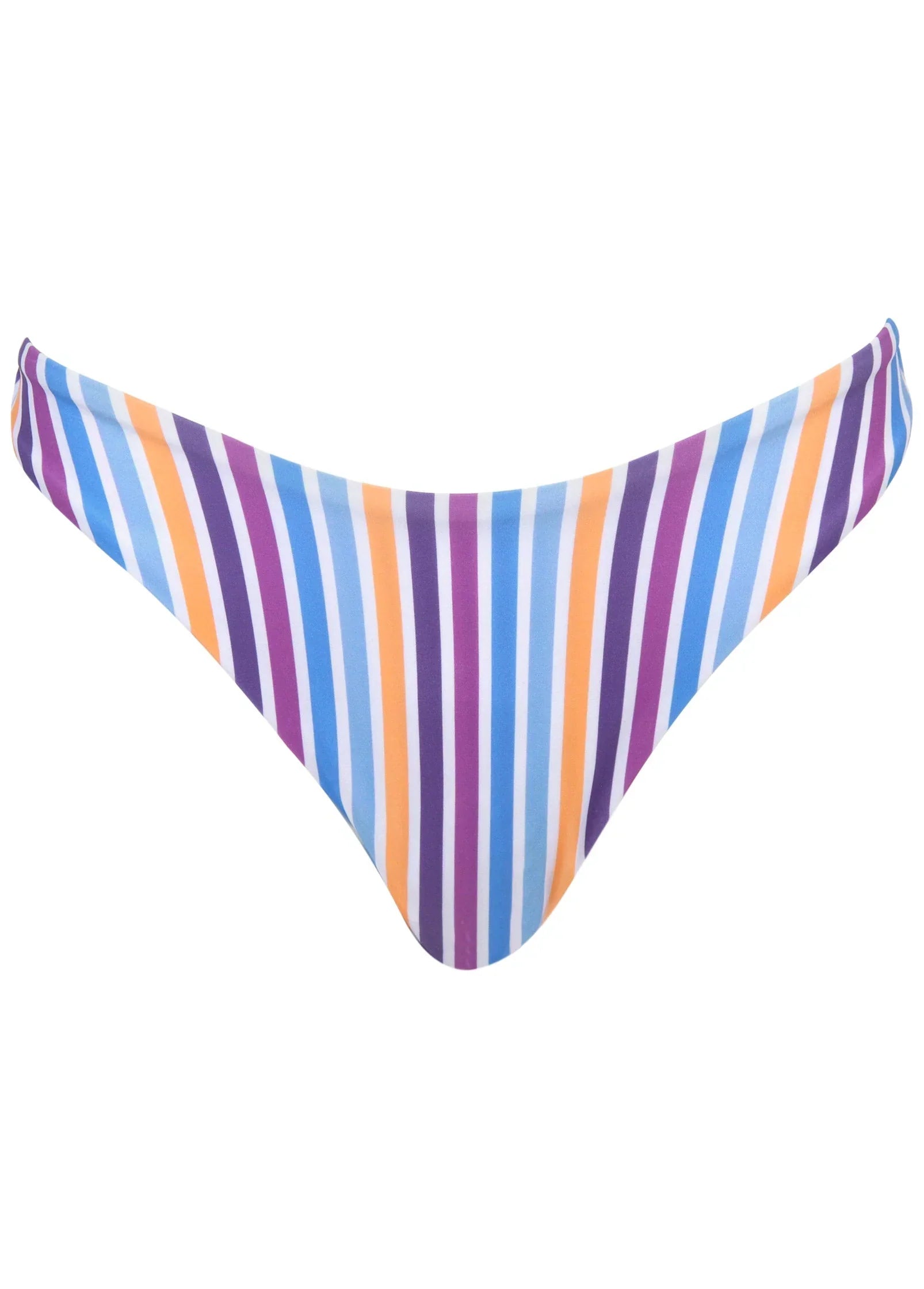 Reversible Malibu Cheeky Bottom Reversible Lollipop Stripe
