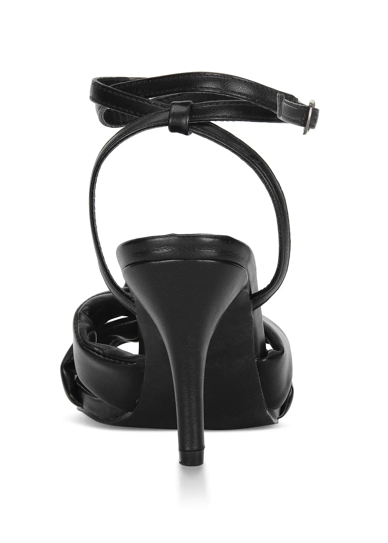 Knot Strap Heel Black