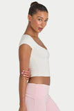ButterCloud Crop Top in Coconut