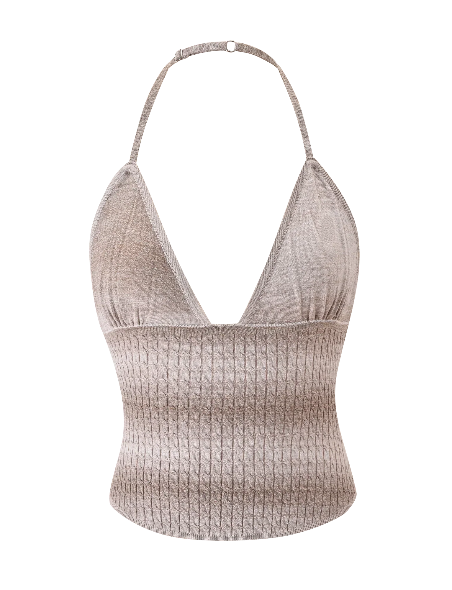 MARISSA KNIT CAMI TAUPE OMBRE STRIPE