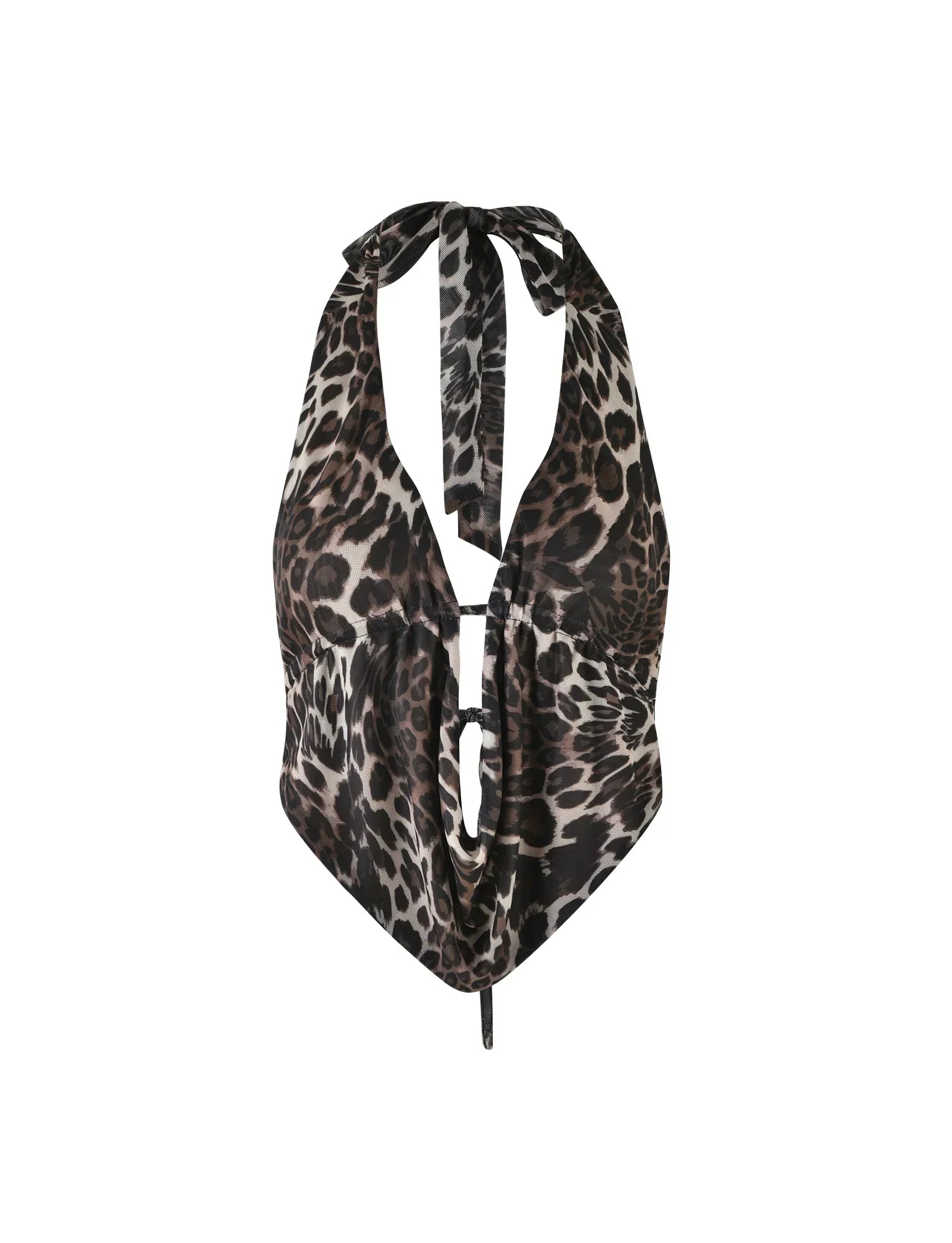 PEARL TOP MULTI LEOPARD