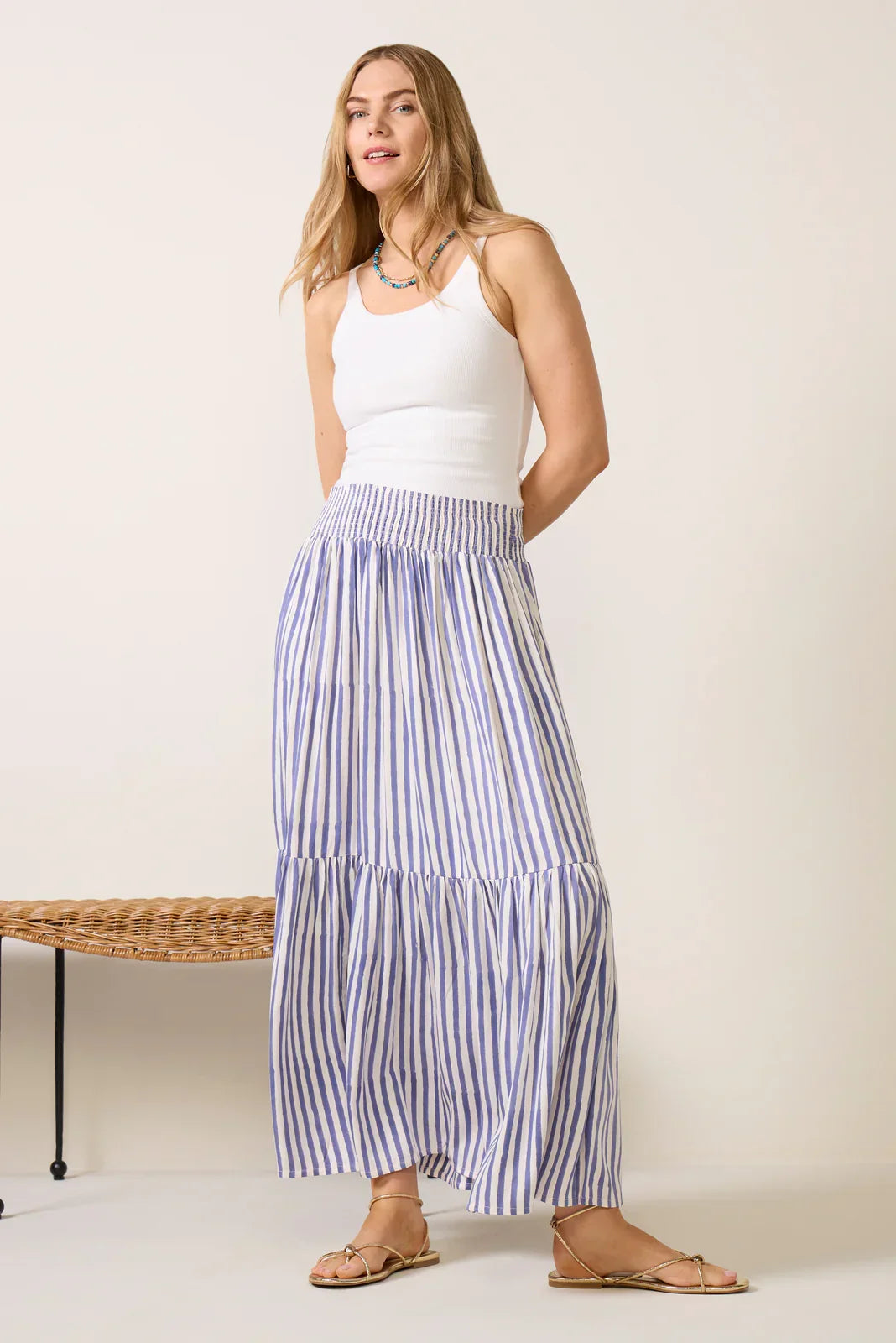 Shirred Skirt