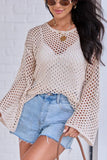 Let It Go Tan Open Knit Sweater SALE