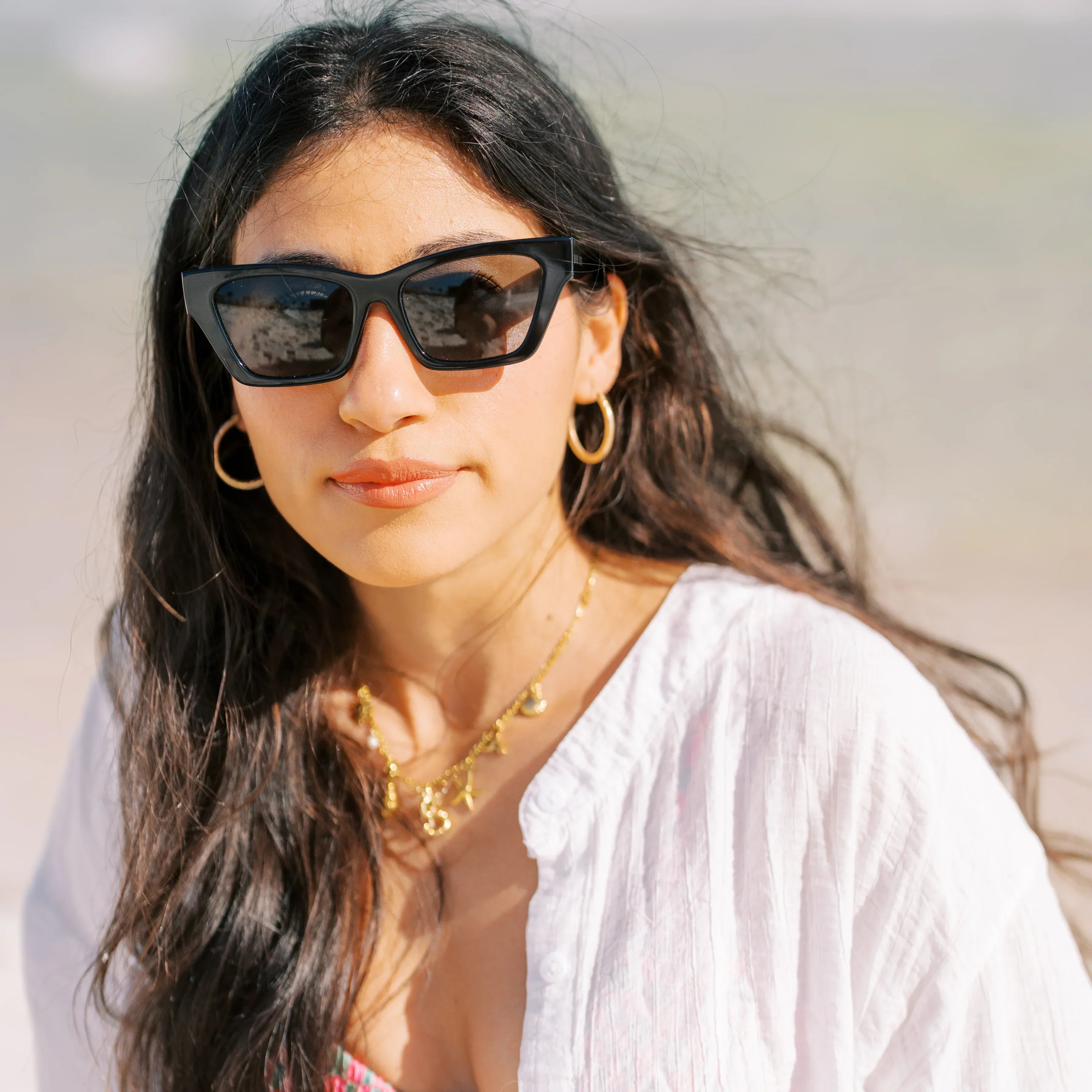 Vivian Midnight Black Sunglasses