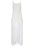 Crochet Cover Up Dress White