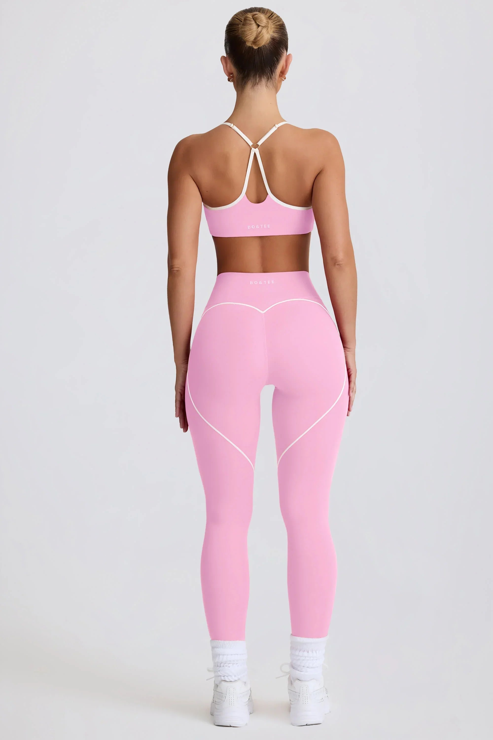 Soft Active Mid Rise Leggings in Baby Pink