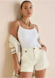 Chino 5 Inch Short Cream