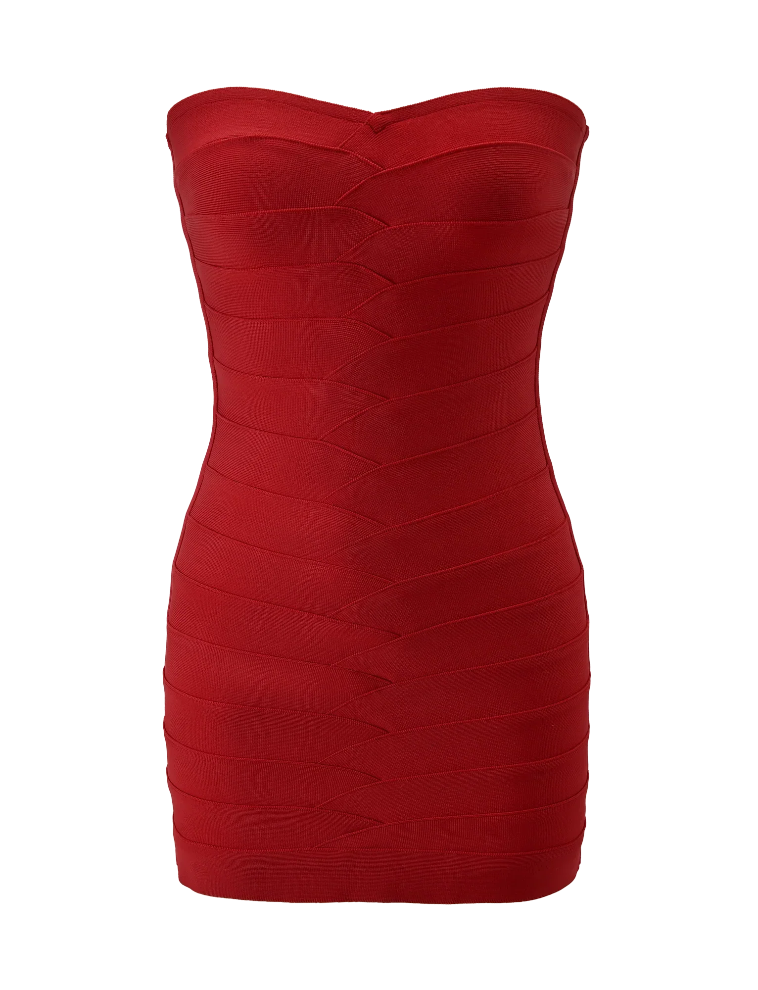 NIYA BANDAGE DRESS RED