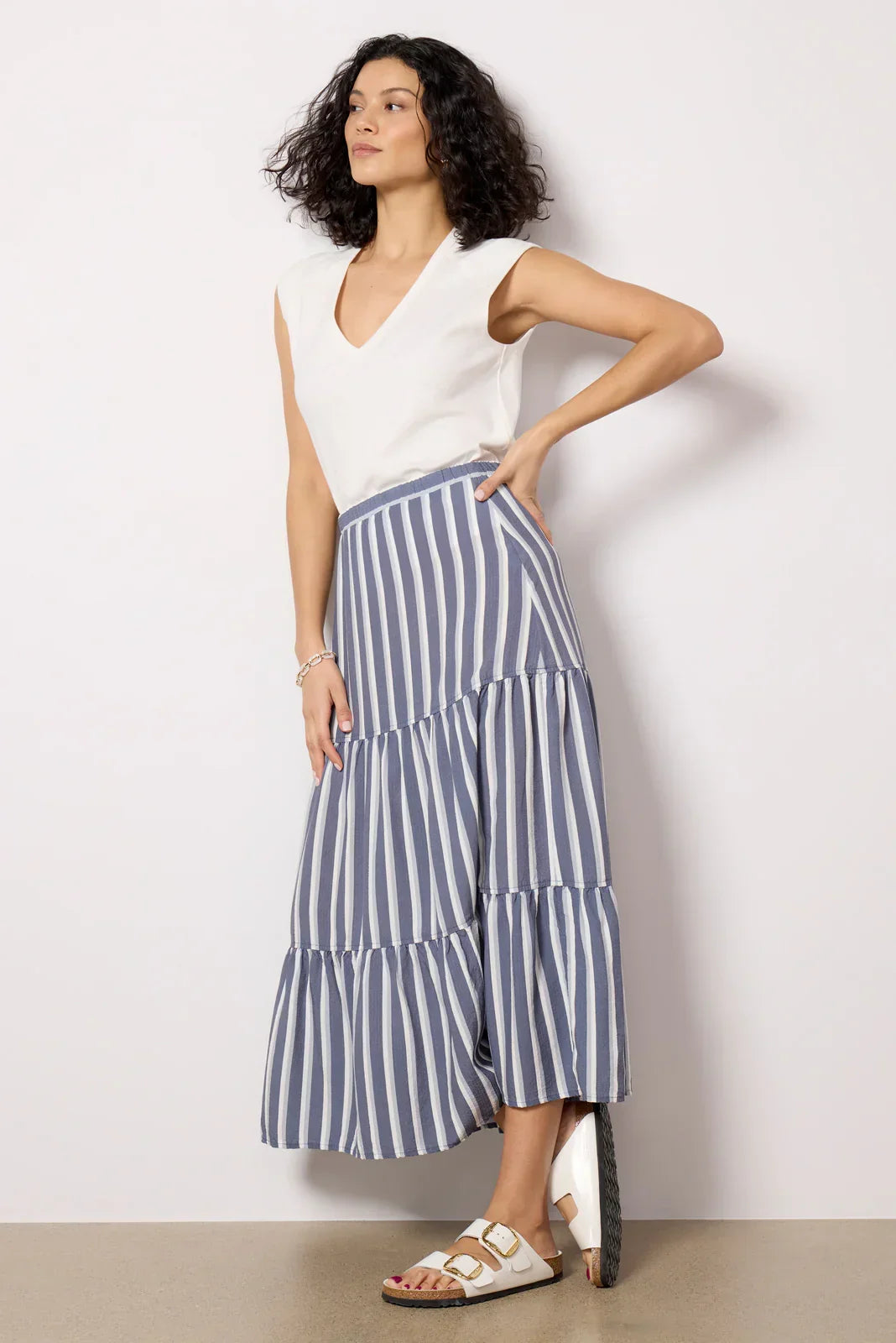 Cali Stripe Skirt