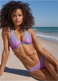 Shine Belize Underwire Halter Top Shimmering Ocean Ombre