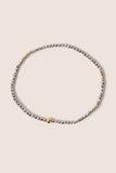 Hope Unwritten Silver Faceted Hematite 2mm Bead Bracelet