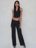 TAMARA PANT BLACK PINSTRIPE