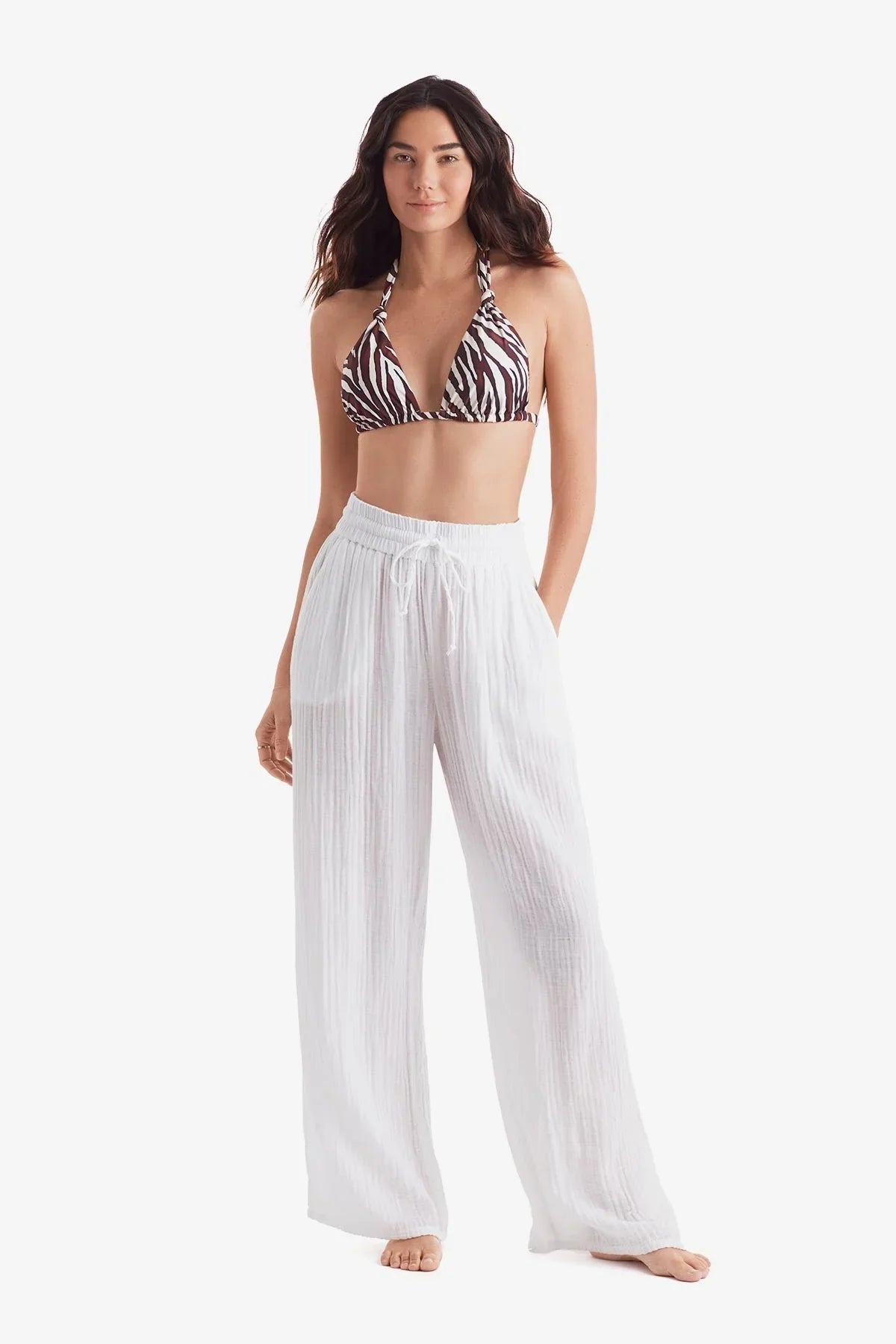 Vista Pant White Bliss Gauze