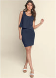 Casual Tank Dress Navy