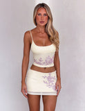 OCTAVIA MINI SKIRT NEUTRAL CREAM