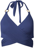 Laguna Wrap Underwire Top Ultramarine Blue