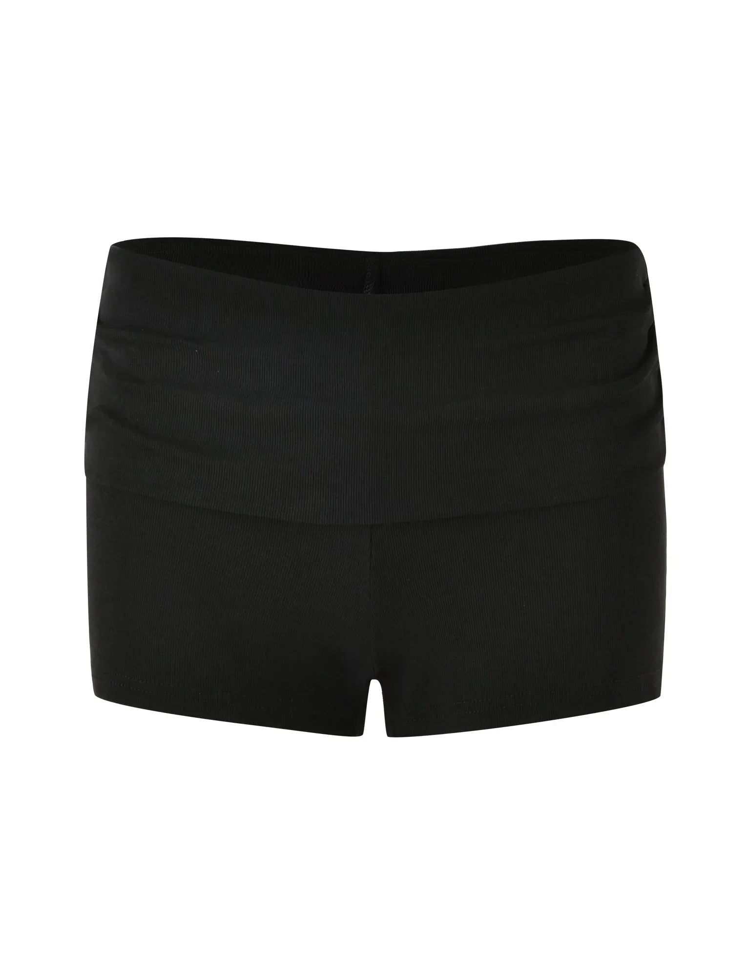KARINA RIB SHORT BLACK